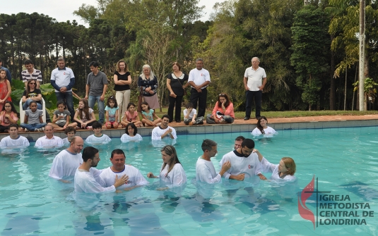 Foto Batismo Julho 2018