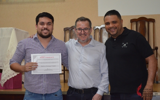 Foto Batismo Dezembro 2018 - Entrega Certificados