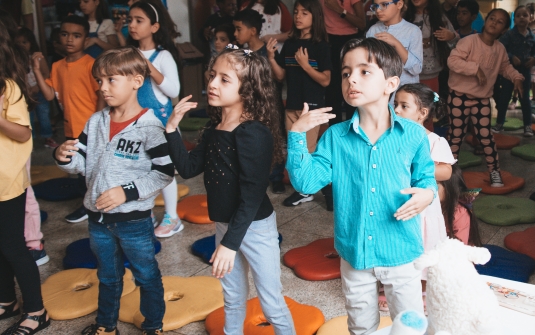 Foto Culto da Pascoa das crianças