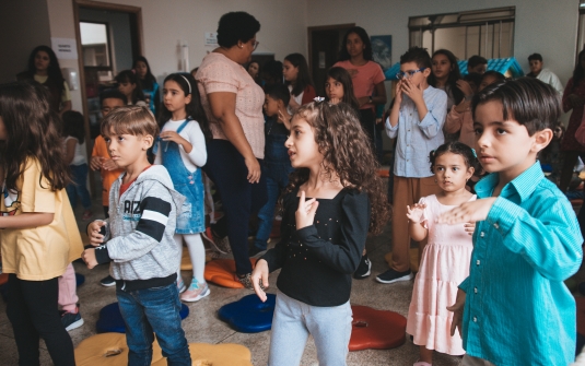 Foto Culto da Pascoa das crianças