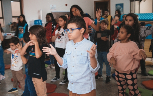 Foto Culto da Pascoa das crianças