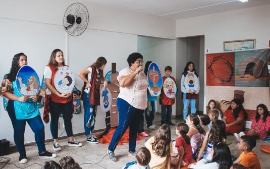 Foto Culto da Pascoa das crianças