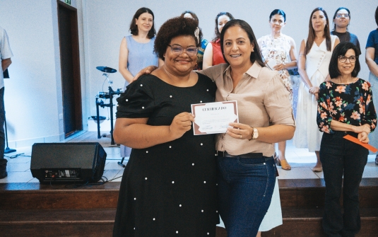Foto Formatura CDV, Carater cristão, fundamentos da Fé e Diplomação do batismo 2025