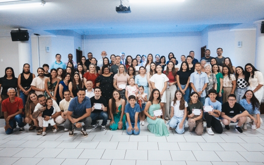 Foto Formatura CDV, Carater cristão, fundamentos da Fé e Diplomação do batismo 2025