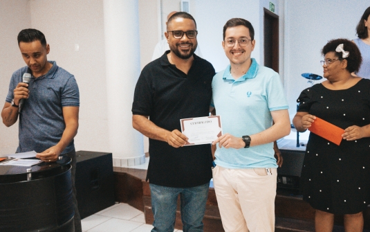 Foto Formatura CDV, Carater cristão, fundamentos da Fé e Diplomação do batismo 2025