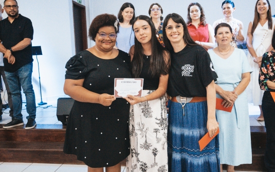 Foto Formatura CDV, Carater cristão, fundamentos da Fé e Diplomação do batismo 2025